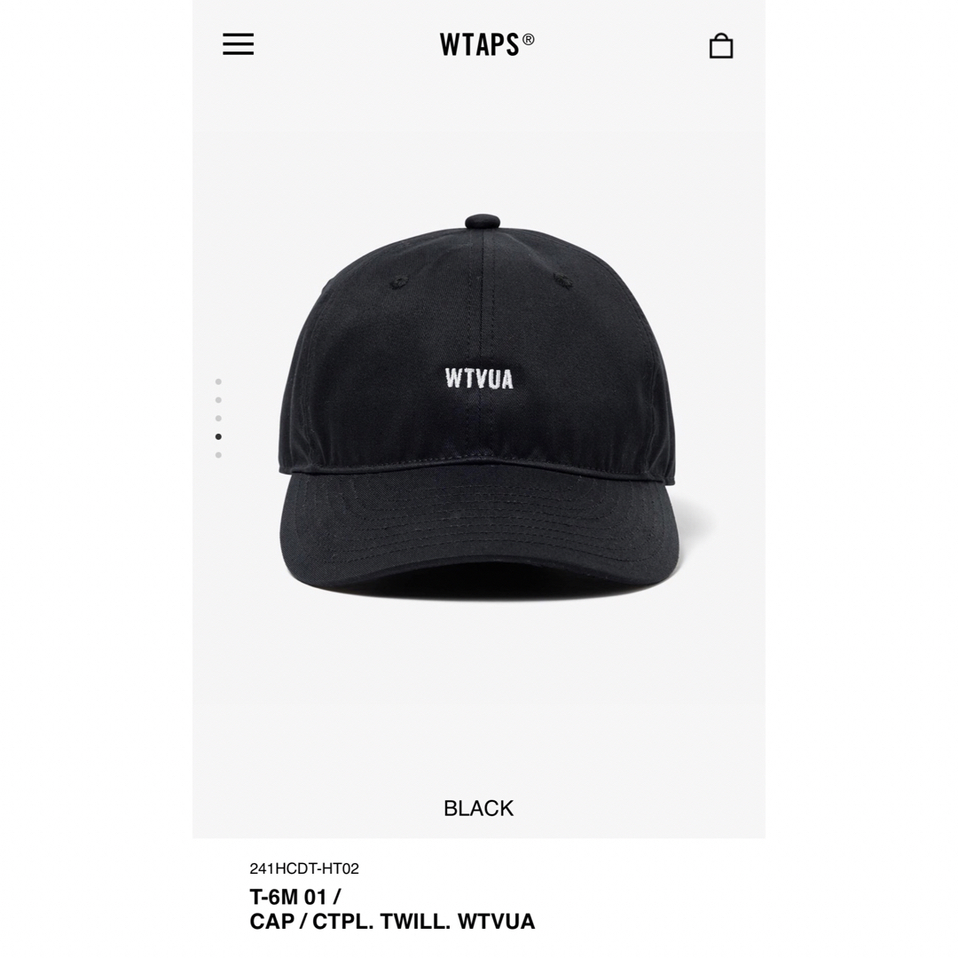 新品 wtaps T-6M 01 CAP / CTPL TWILL WTVUA WTAPS Hat.Cap T-6H 02 / CAP / PLRA. TWILL. TEXTILE. WUT