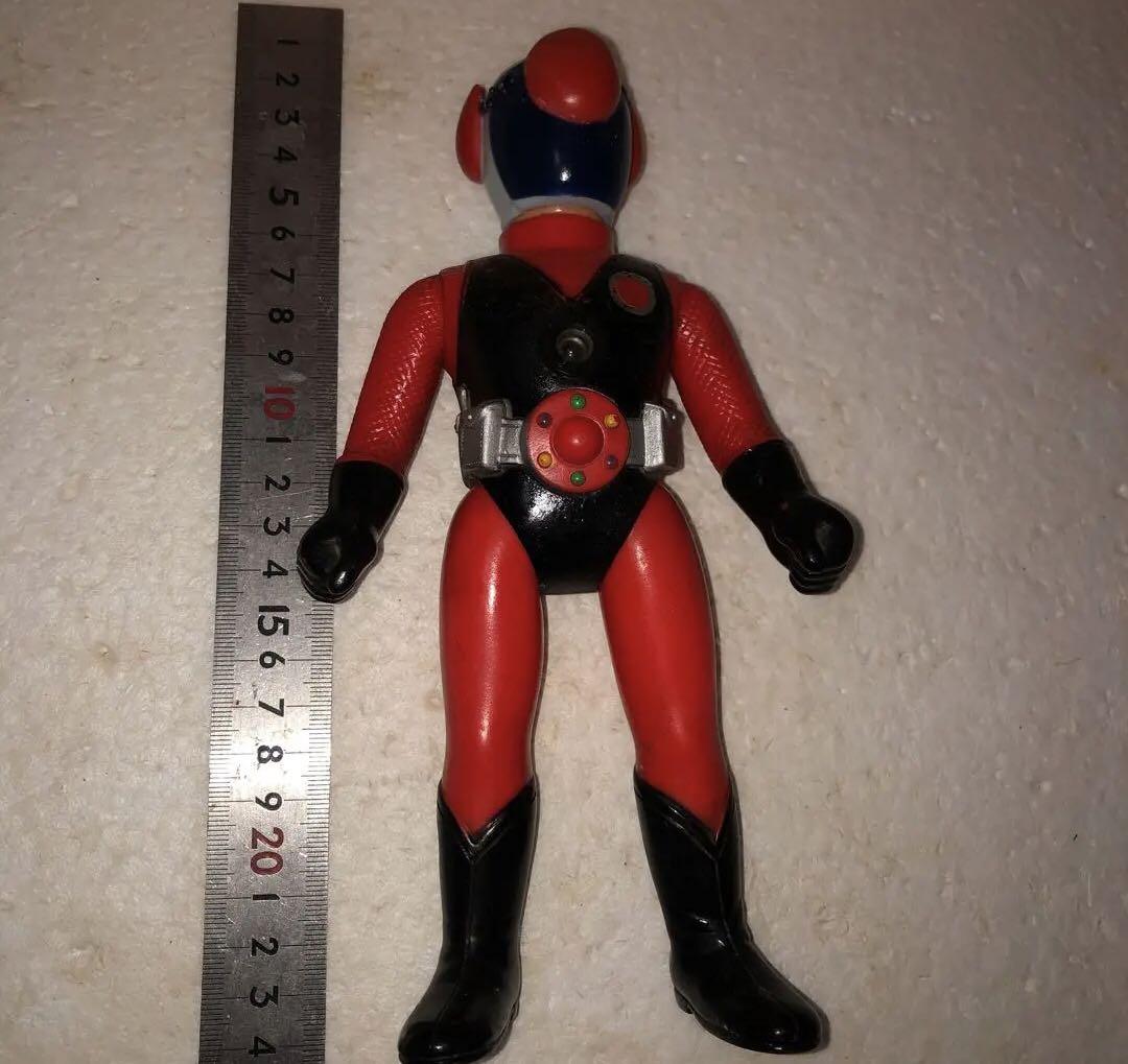 旧バンダイ　忍者キャプター火忍　ソフビ　中古ジャンク品 旧バンダイ 忍者キャプター火忍 ソフビ 中古ジャンク品 （【2025