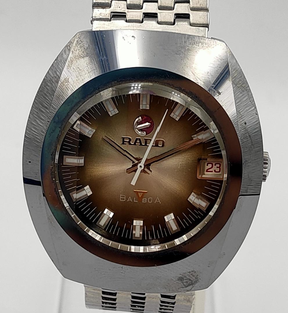 世界的に有名な RADO BALBOA 自動巻き腕時計 ブラウン W1026（楽天市場】自動 時計