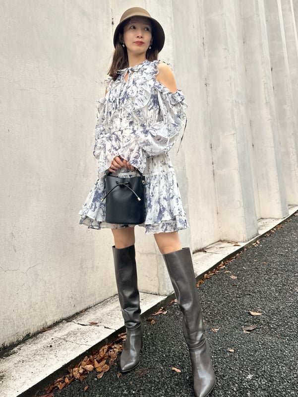 snidel オーガンジーフリルミニワンピース SNIDEL オーガンジーフリルミニワンピース