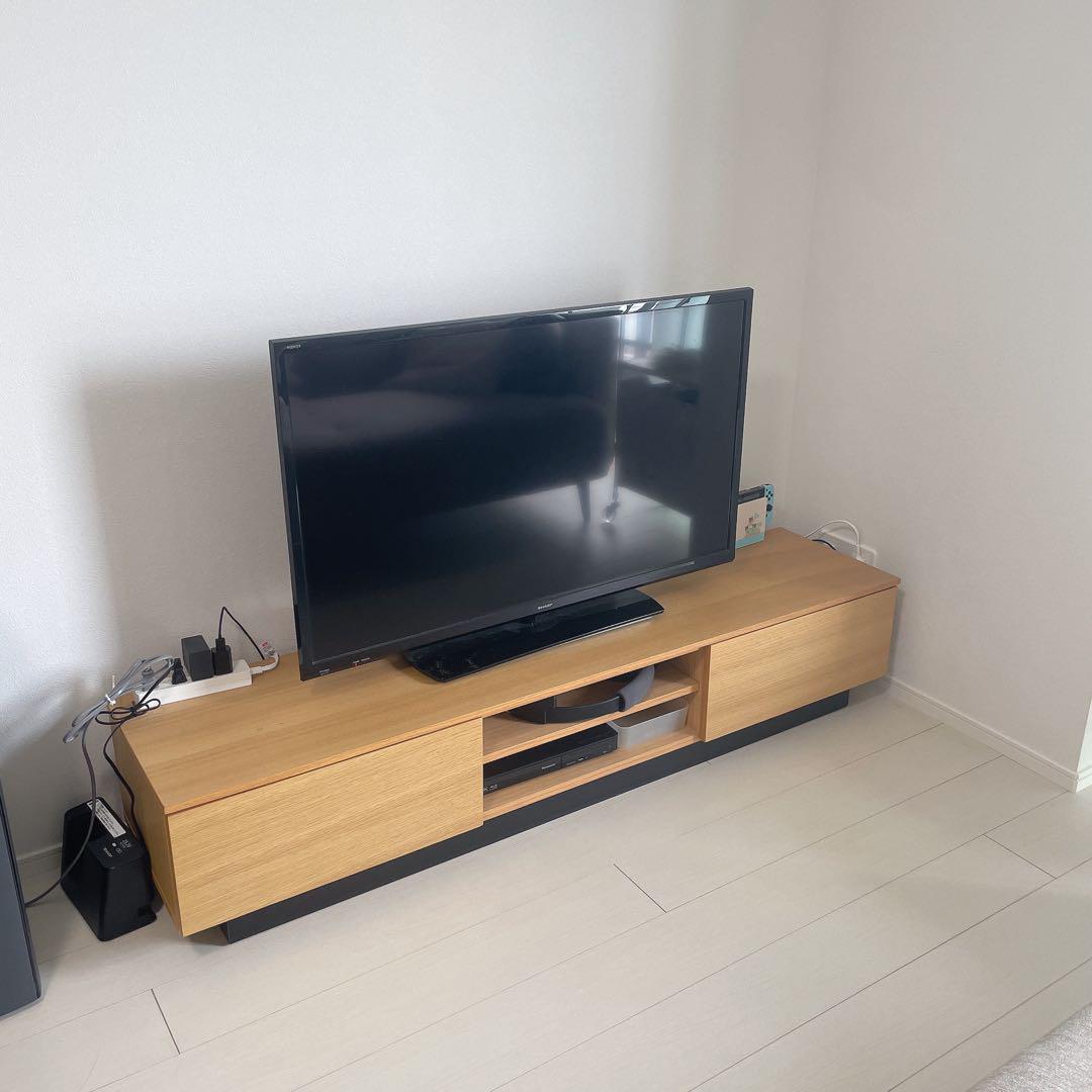 ニトリ テレビボード 150 ローボード レシェンテ ライトブラウン