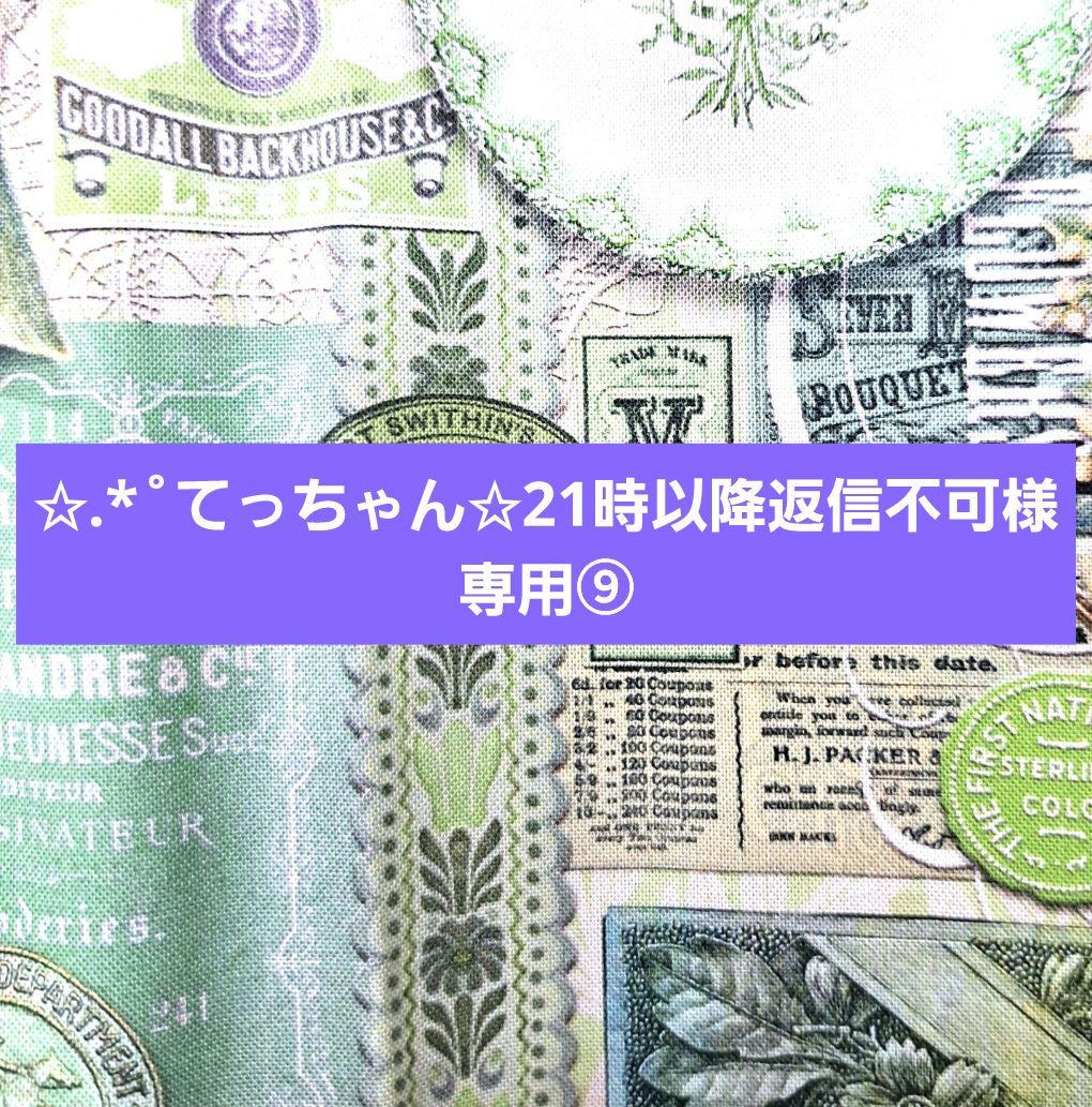 ✩.*˚てっちゃん✩21時以降返信不可⑨ブックカバー ✩.*˚てっちゃん✩21時以降返信不可様専用⑨ブックカバー