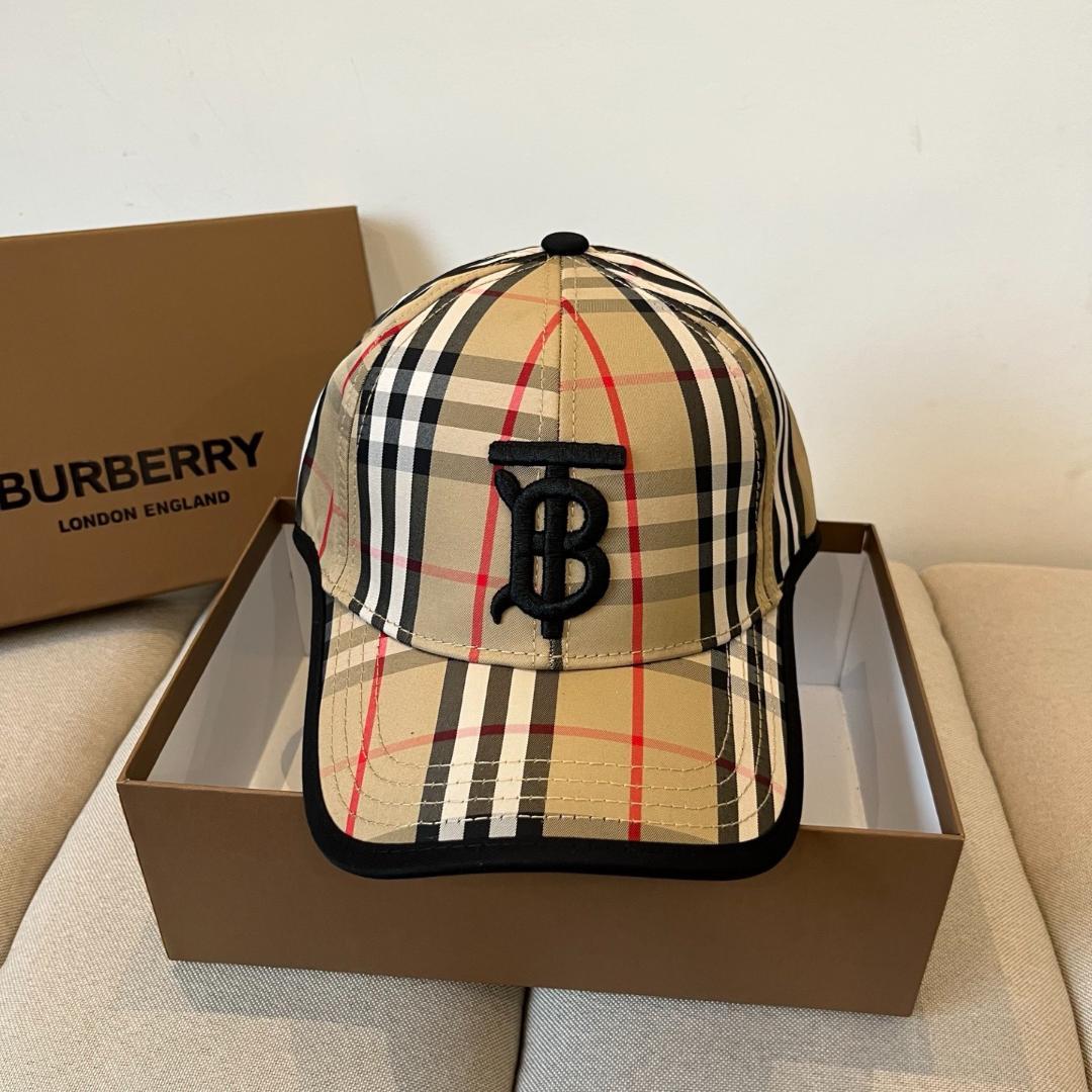 Burberry☆バーバリー ノバチェックキャップ TBロゴ ユニ