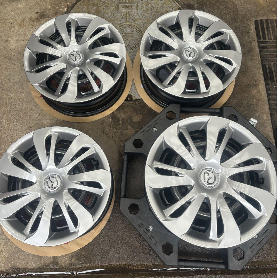 マツダ2 純正スチールホイール 15x5.5J 4-100 +40　4本セット マツダ2 純正スチールホイール 15x5.5J 4-100 +40 4本セット（鉄