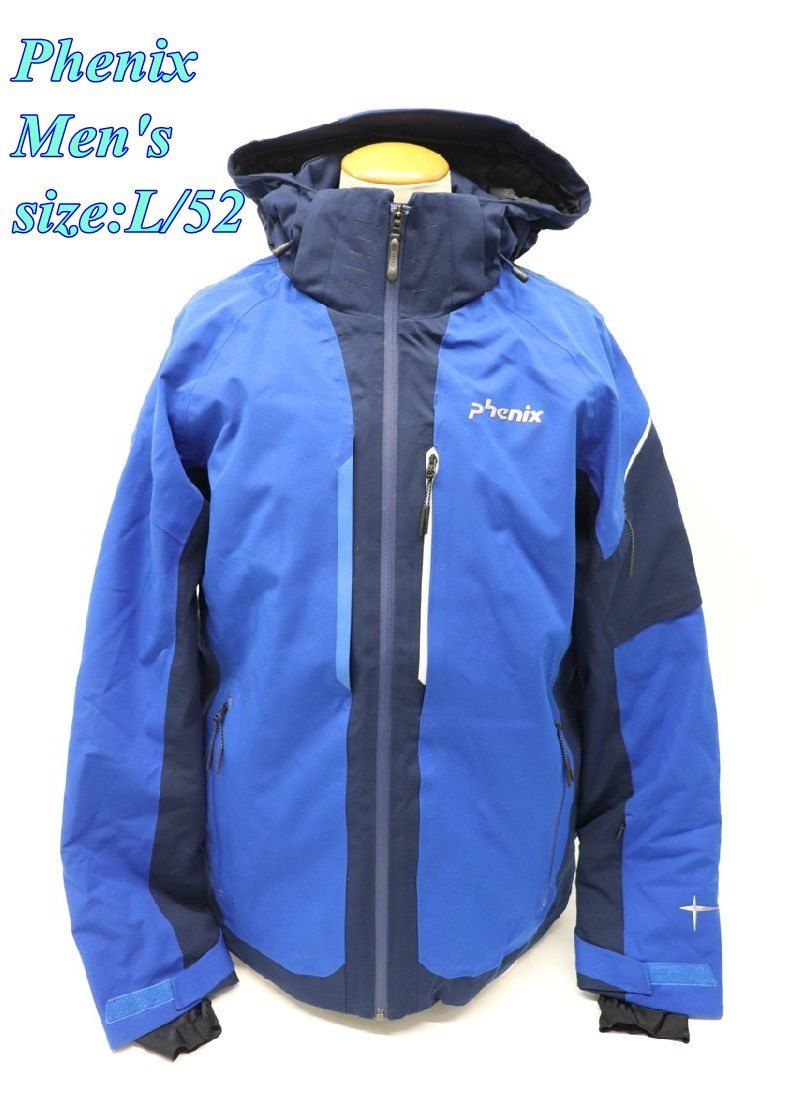 phenix - Phenix フェニックス メンズ スキージャケット L/52 ブルー×ネイビー ES7720T11 スポーツ R2503-125 Phenix フェニックス メンズ スキージャケット L/52 ブルー