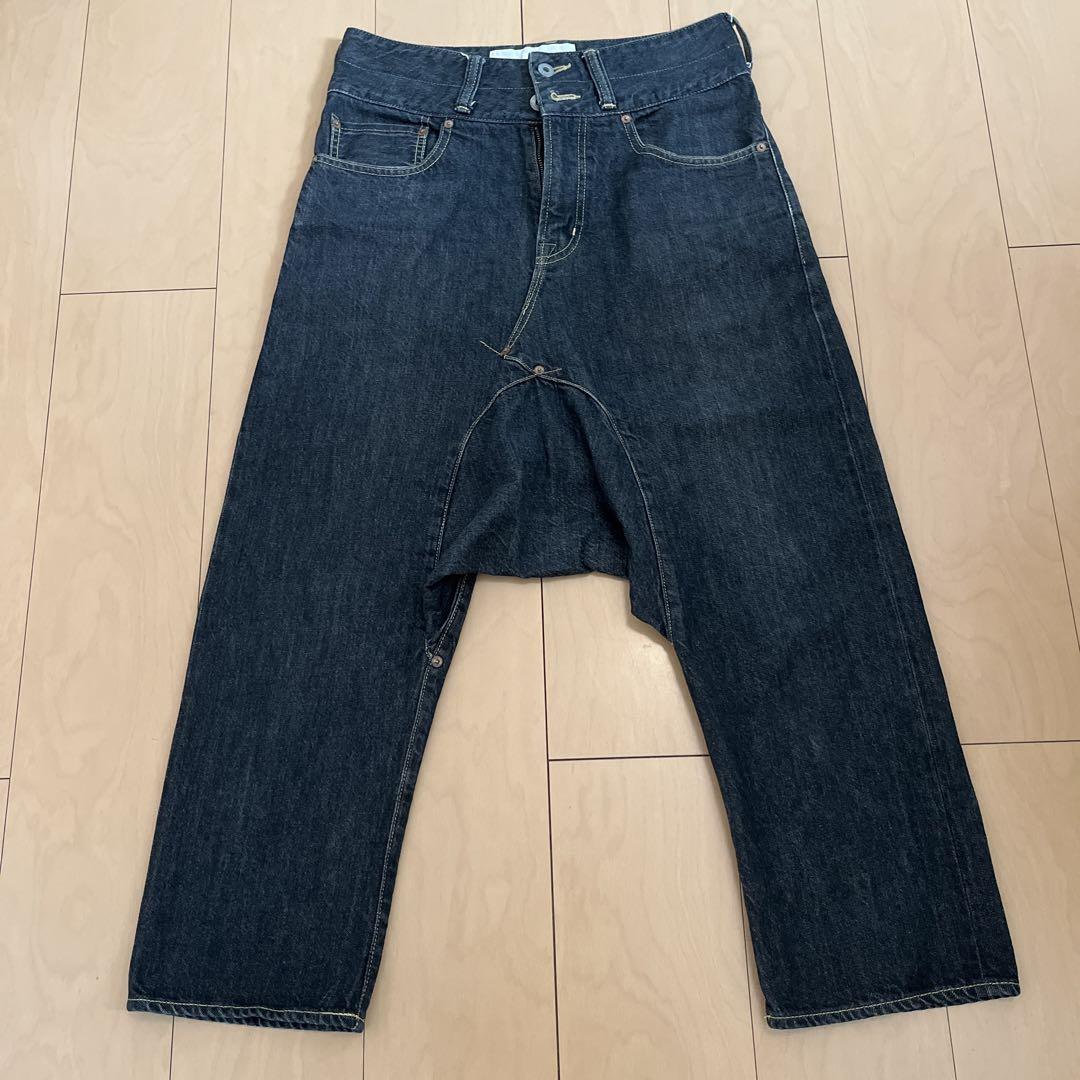Ganryu デニムサルエルパンツ　sizeS 美品 GANRYU ガンリュウ サルエルパンツ M デニム