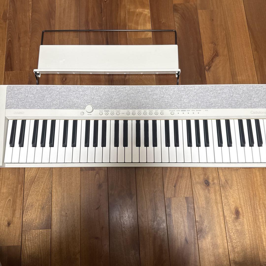 カシオ CASIO CT-S1 電子キーボード スタンド チェア セット CASIO CT-S1-76WE 【X型スタンド、ヘッドフォン(ATH-S100)、巾着