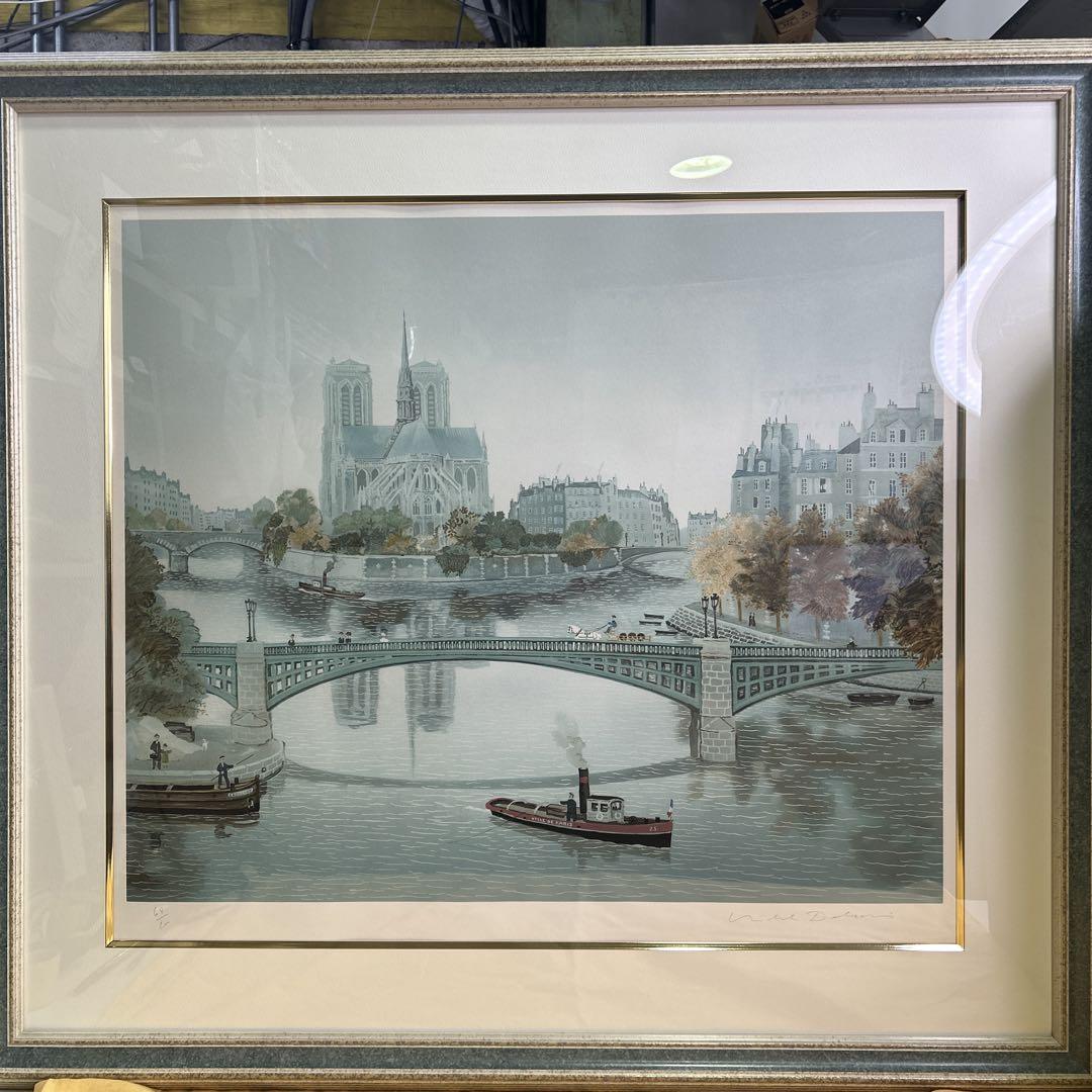 5779 ミッシェル・ドラクロワ　トゥルネル橋　シルクスクリーン 風景画　版画 5779 ミッシェル・ドラクロワ トゥルネル橋 シルクスクリーン