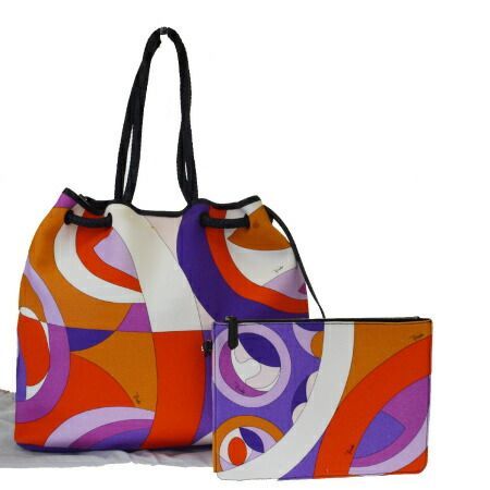 中古】 中美品 エミリオプッチ EMILIO PUCCI トートバッグ