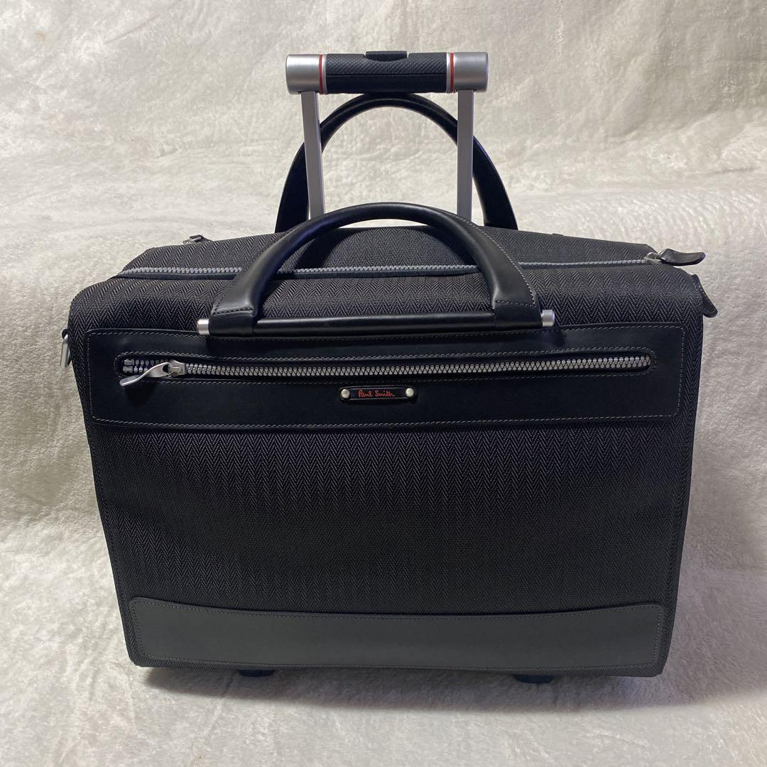 ✨未使用級✨Paul Smith ブラックキャリーケース 中型　ビジネス Paul Smith ポールスミス キャリーケース ブラック 黒 PAUL