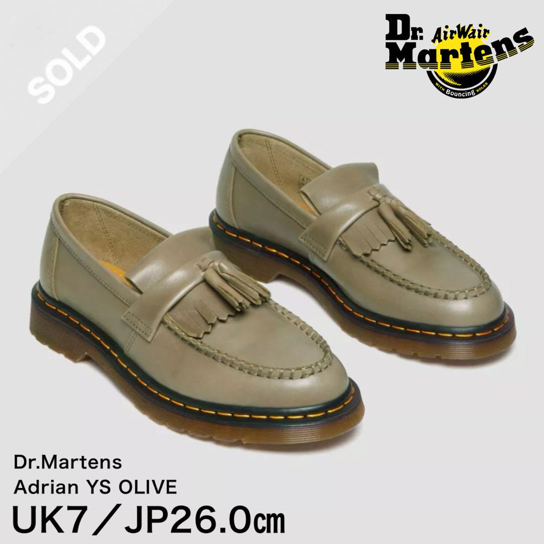 Dr. Martens ドクターマーチン Adrian YS オリーブ 26cm（Dr