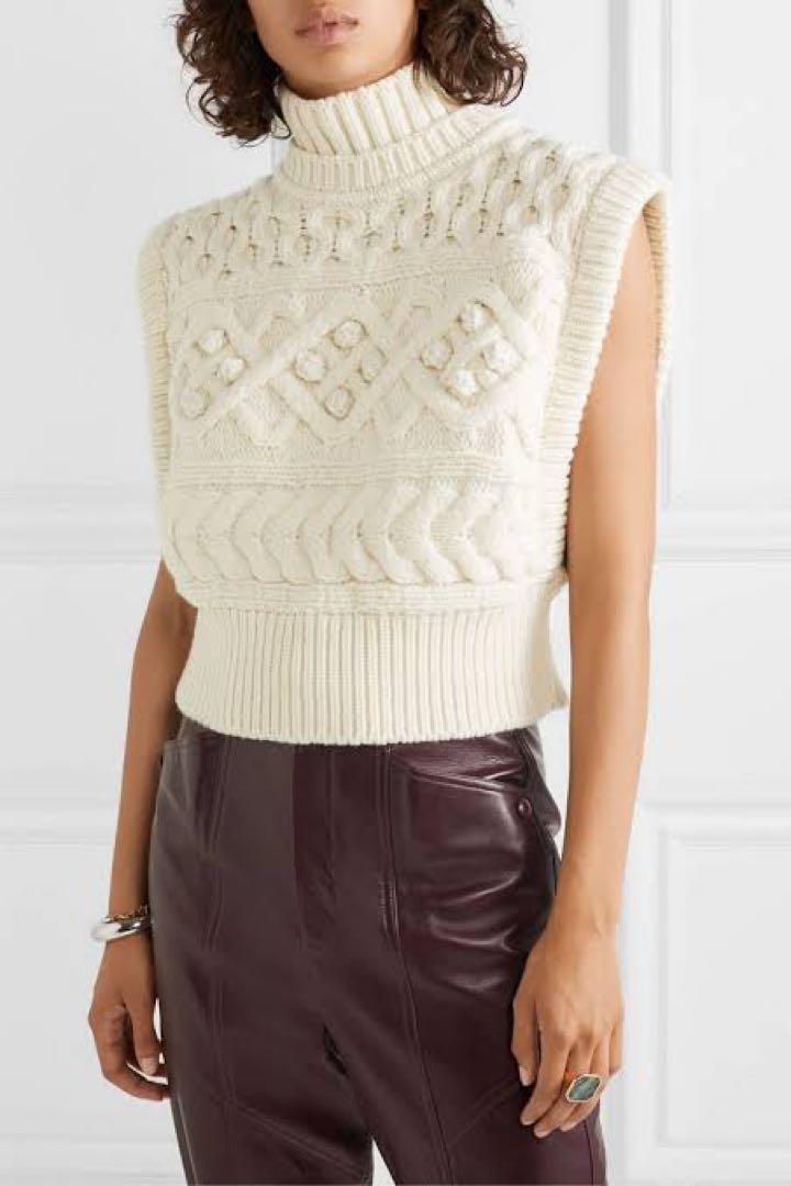 美品✨ISABEL MARANT イザベルマラン アラン編み　ニットベスト ISABEL MARANT イザベルマラン アラン編みニットベスト（2022