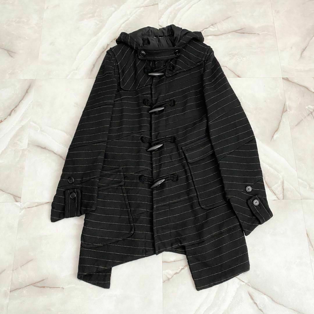 B13886 コムデギャルソンオムプリュス　15AW 縮絨アシメダッフルコート B13886 コムデギャルソンオムプリュス 15AW 縮絨アシメダッフル