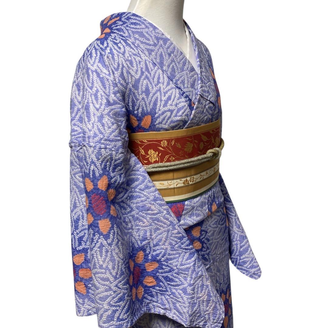 ̮⃝ 身丈153 花火 大輪の花 絞り浴衣 有松絞り yukata（浴衣