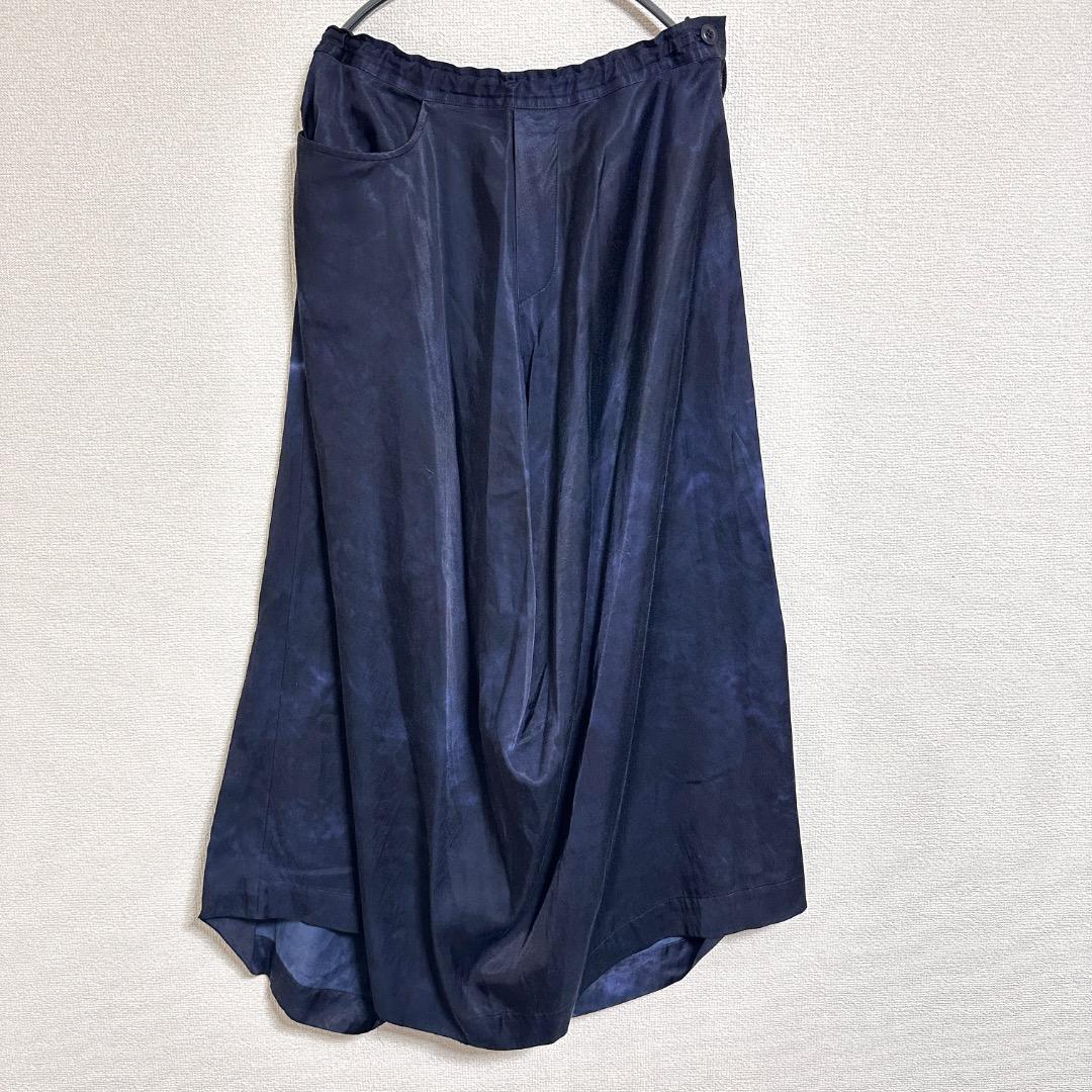 訳あり Y's 17SS リメイク風 変形サルエルパンツ (ネイビー/FREE) 訳あり Y's 17SS リメイク風 変形サルエルパンツ (ネイビー/FREE