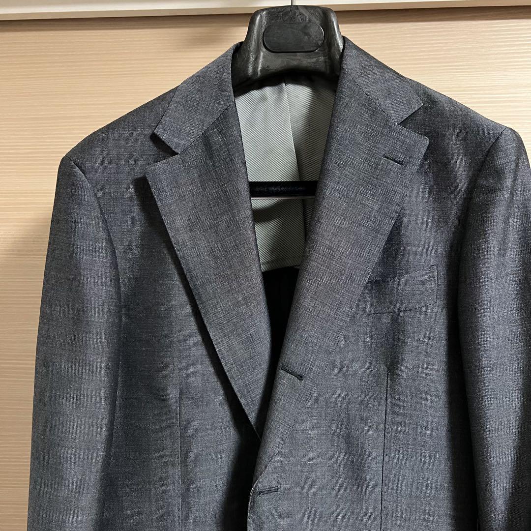 【美品】ブリッラペルイルグストDORMEUILスーパーブリオスーツグレー Brilla per il gusto（ブリッラ ペル イル グスト）DORMEUIL