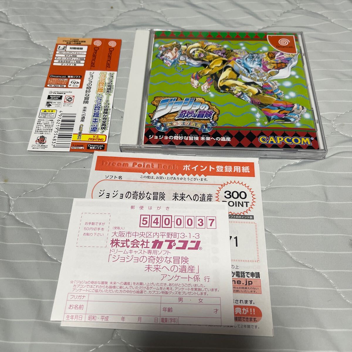 ジャンク品！ ジョジョの奇妙な冒険2未来への遺産　故障カスタムIC+ディスク ジャンク品！ ジョジョの奇妙な冒険2未来への遺産 故障カスタム