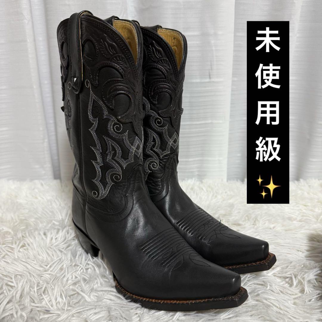 ⭐️未使用⭐️　トニーラマ　ウエスタンブーツ　ロングブーツ　刺繍　ブラウン ⭐️未使用級⭐️ トニーラマ ウエスタンブーツ ロングブーツ