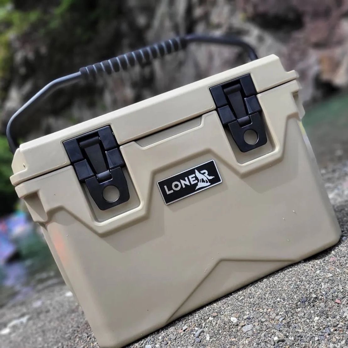  Peak - 【LONER】ハードクーラーボックス45QT  Tan ファミキャン　ソロキャン クーラーボックス 大型 33.1L 大容量 ハードクーラーボックス