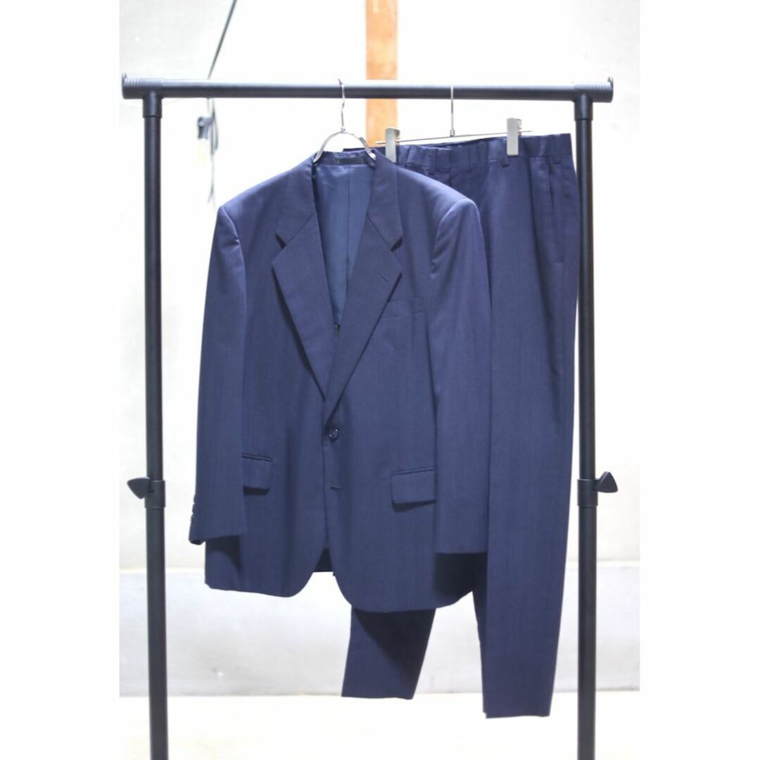 ✨美品✨ ヒルトン スリーピース ストレッチ ネイビー 9号 3点セット スリーピーススーツ メンズ 3ピース ビジネススーツ
