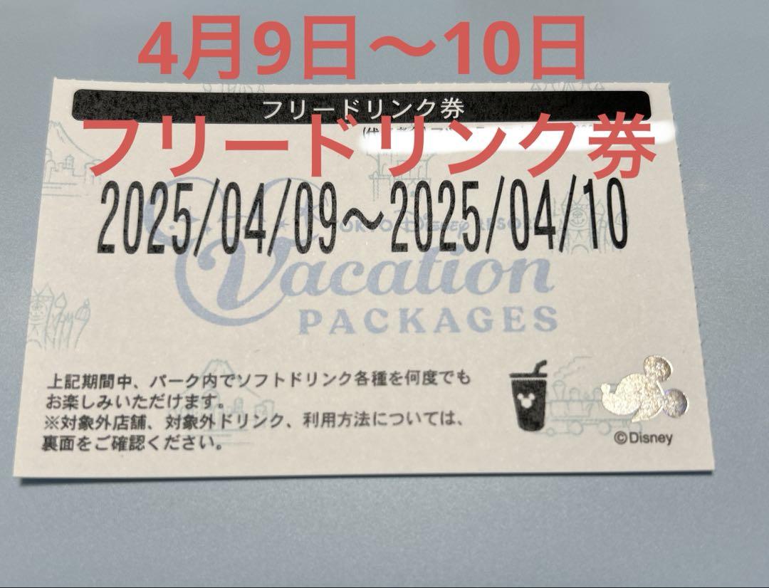 ディズニーリゾートバケパ フリードリンク券