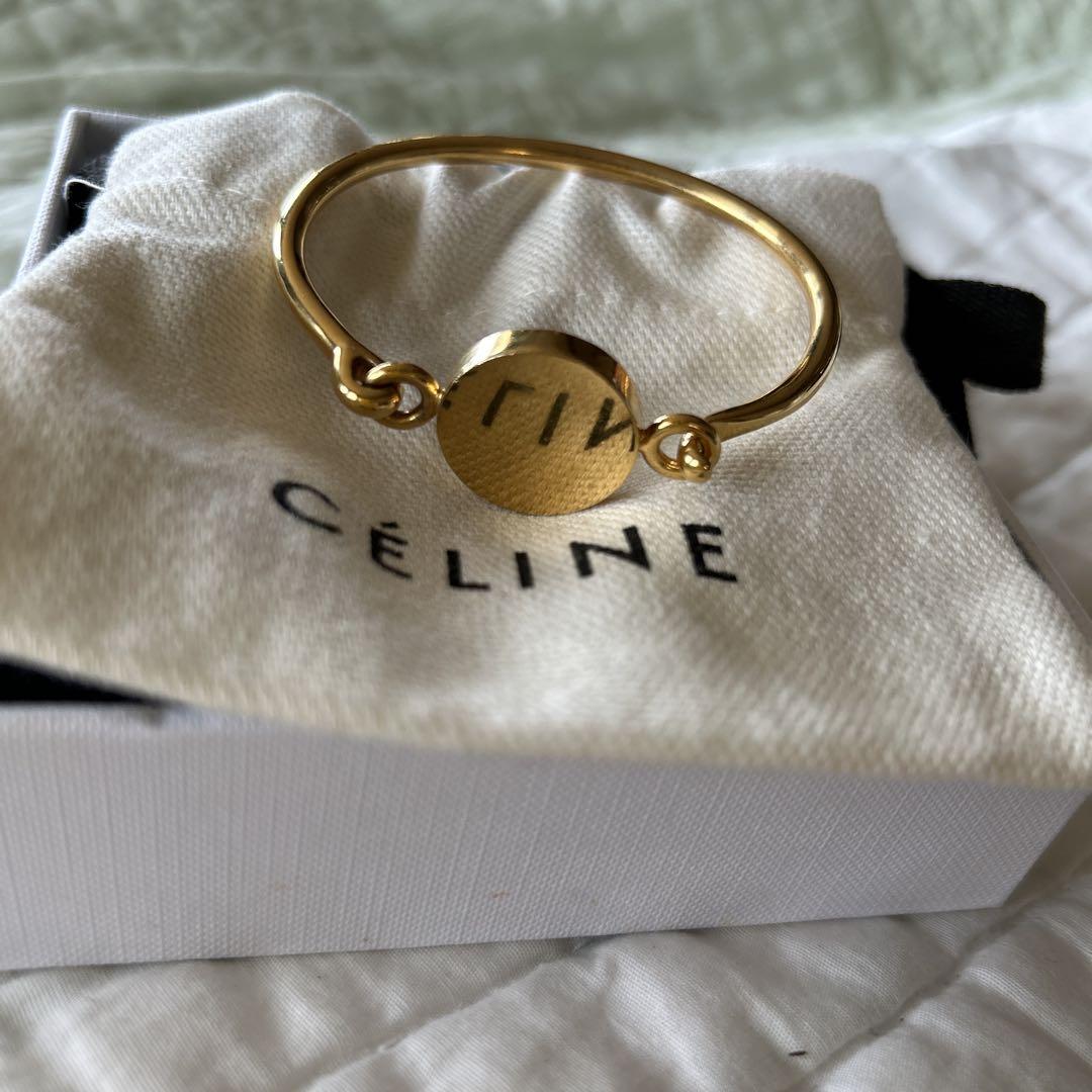 CELINE ゴールド バングル CELINE(セリーヌ) バングル マイヨントリオンフシンカフ ゴールド