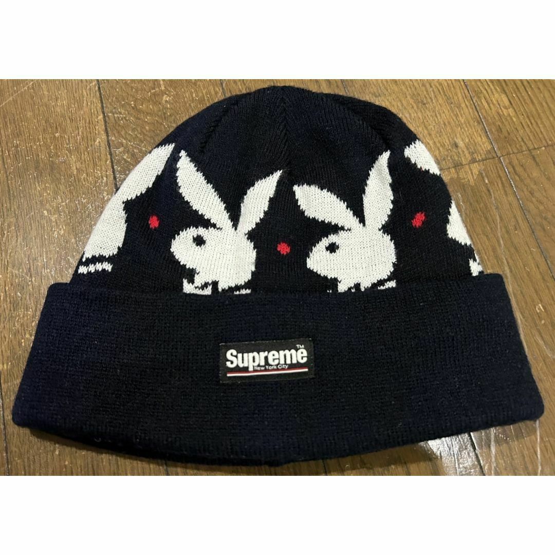 シュプリーム Supreme× PLAYBOY ロゴマーク ニット帽（SUPREME