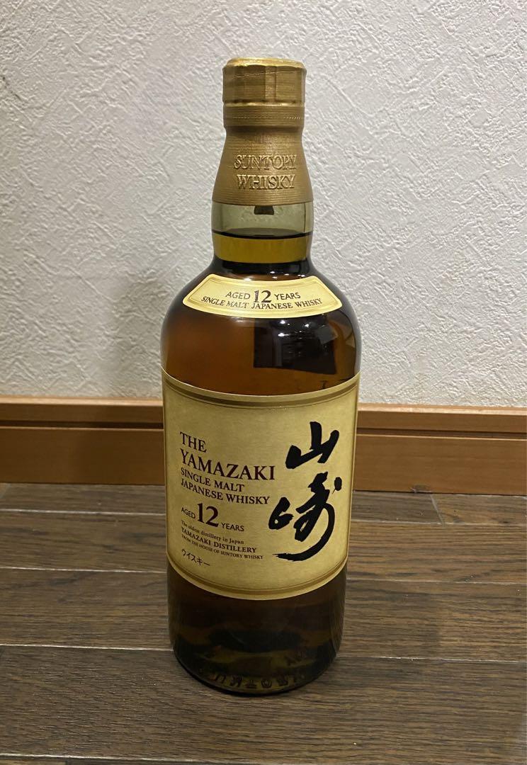 シングルモルト ダプルホログラムありウイスキー12年700ml 箱付 新品未開封】山崎12年 ホログラムシール・カートン付 SUNTORY