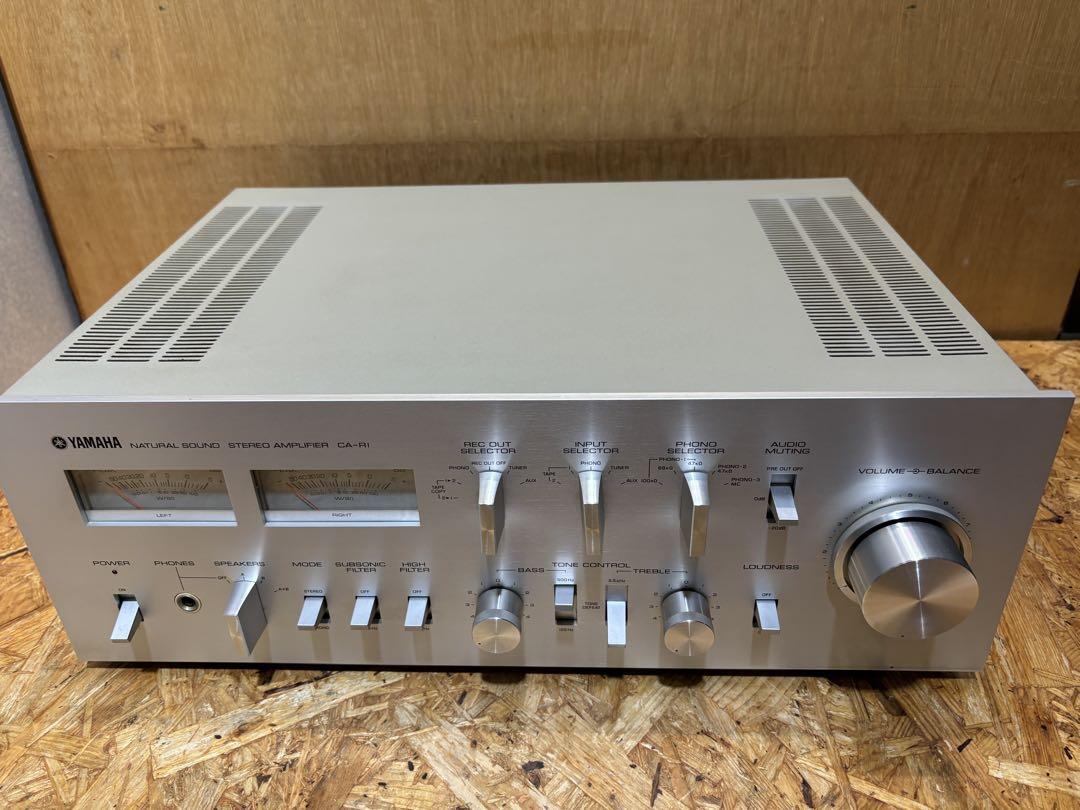 昭和レトロアンプ　YAMAHA　ヤマハ CA-V1 プリメインアンプ　美品 Yahoo!オークション -「yamaha ca-v1」(オーディオ機器) の落札