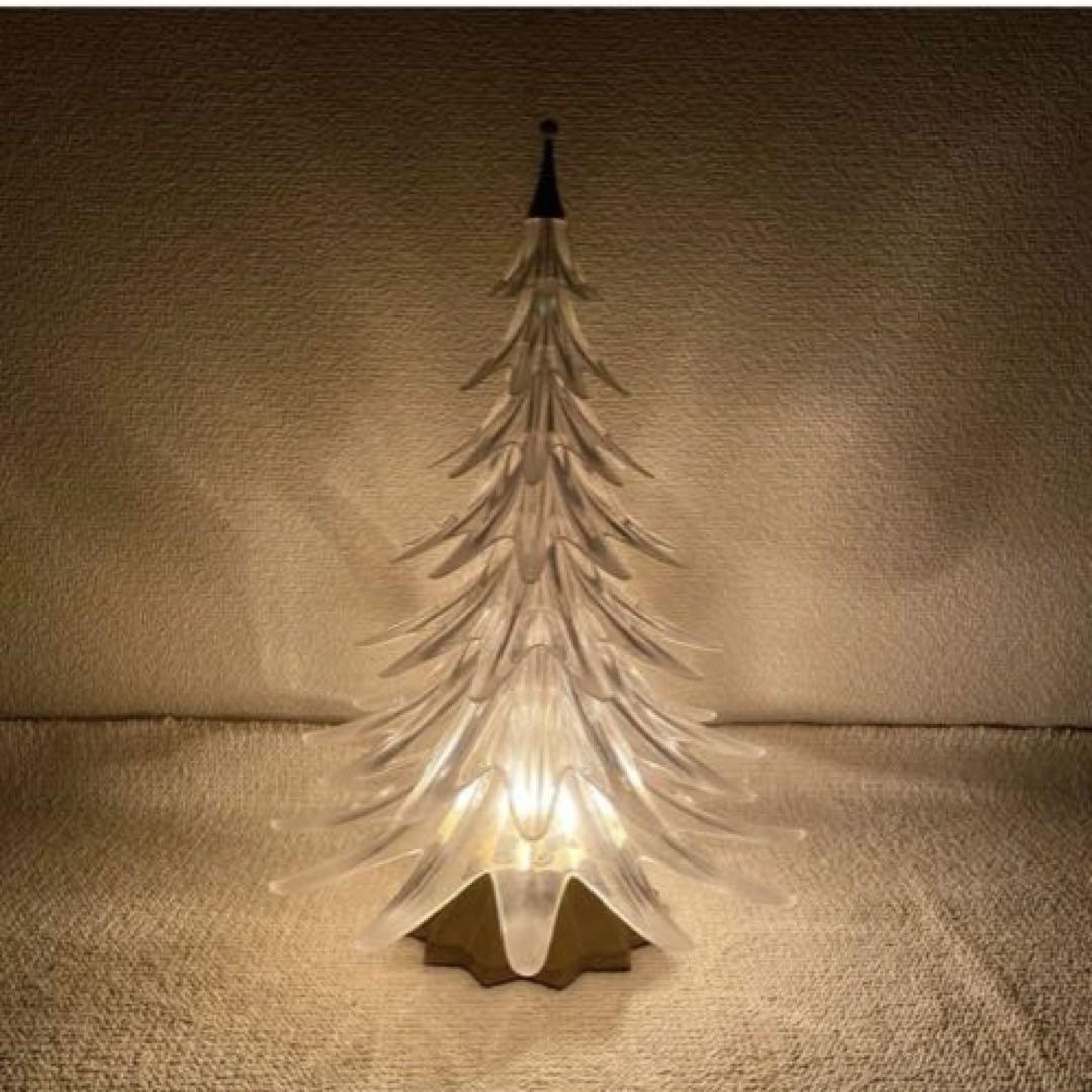 高島屋 高級クリスタル硝子クリスマスツリー 装飾照明 ディスプレイランプ 高級クリスタル硝子クリスマスツリー 装飾照明 ディスプレイ
