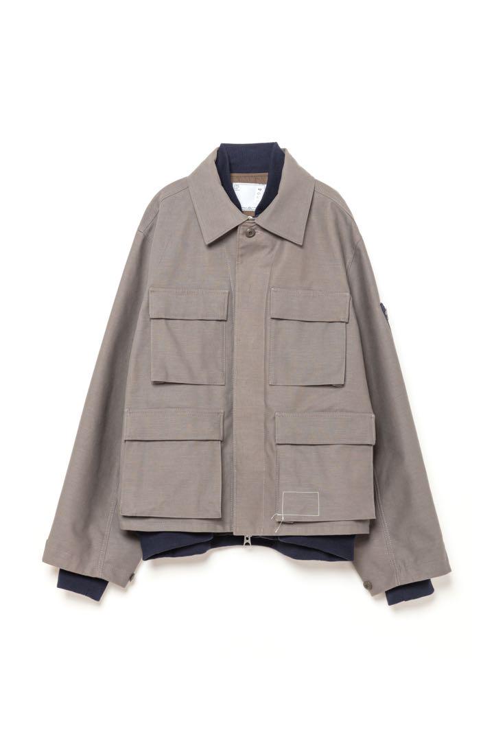 WTAPS x sacai Cotton Back Satin Jacket（WTAPS Cotton Back