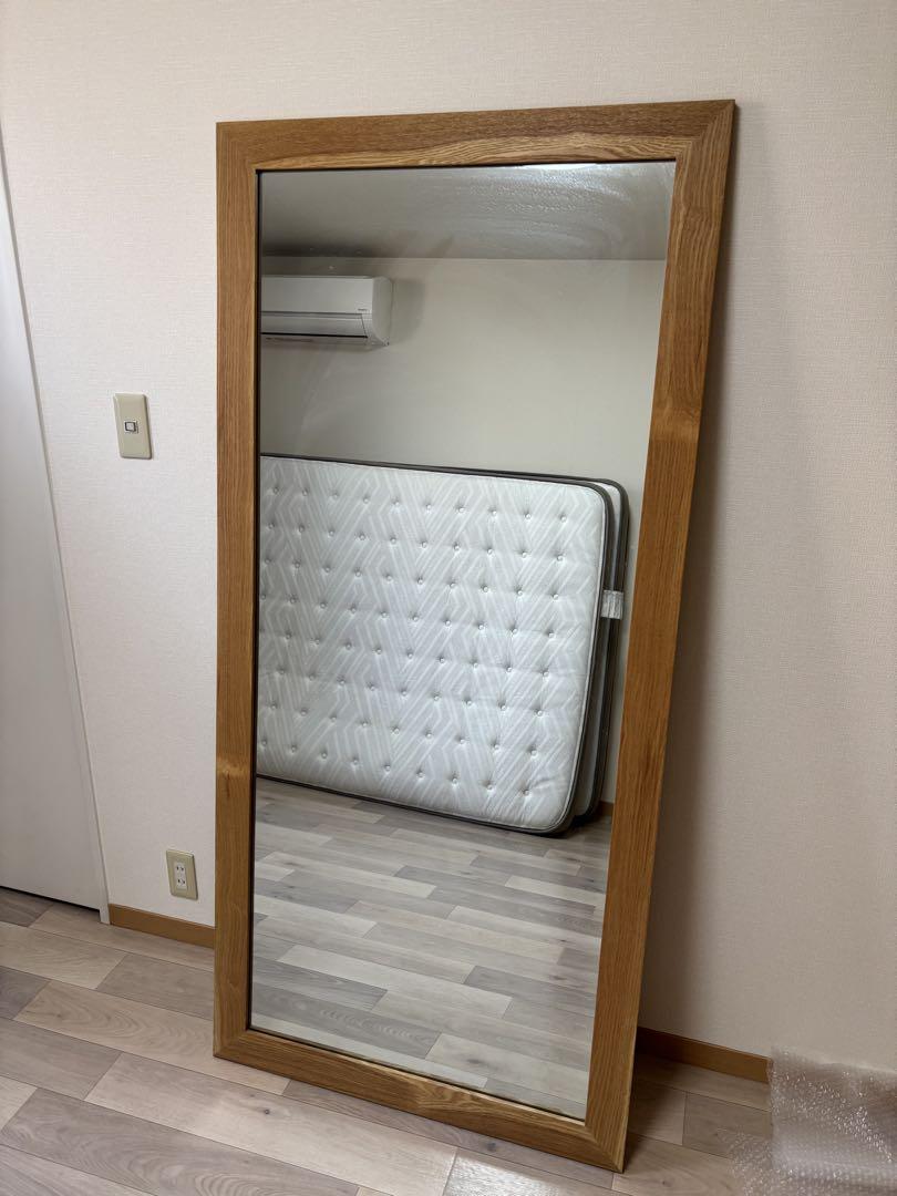大きい全身鏡 170×80cm 大型鏡 木製フレーム アンティーク