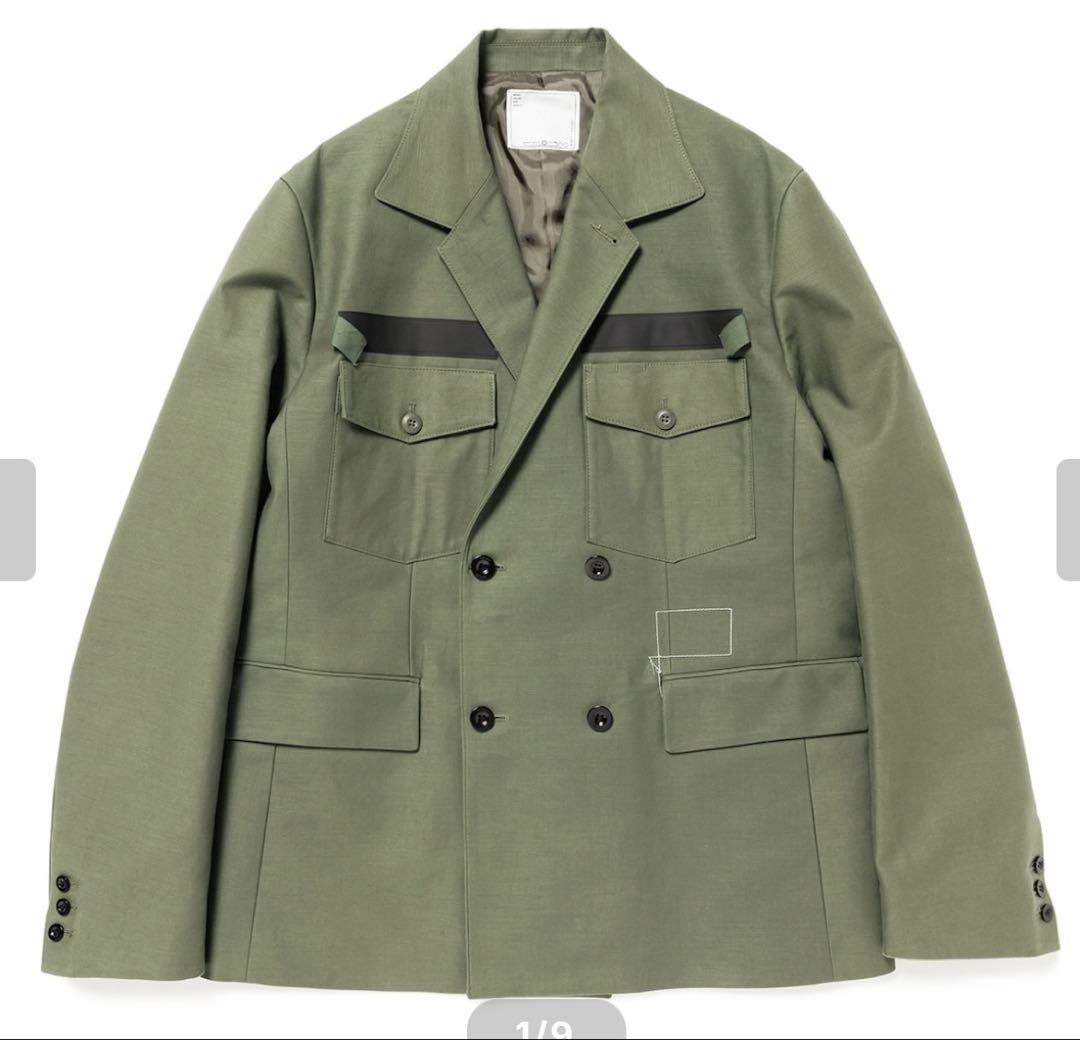 ジャケット・アウター Cotton Back Satin Jacket L sacai wtaps WTAPS x sacai Cotton Back Satin Jacket（WTAPS Cotton Back