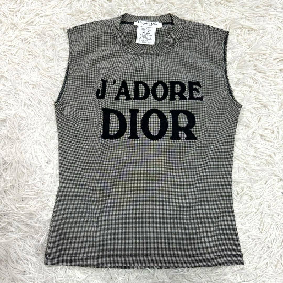 テイラー　クリスチャンディオール　タンクトップ　ガリアーノ期　ジャドール Christian Dior タンクトップ ガリアーノ期 JADORE DIOR - メルカリ