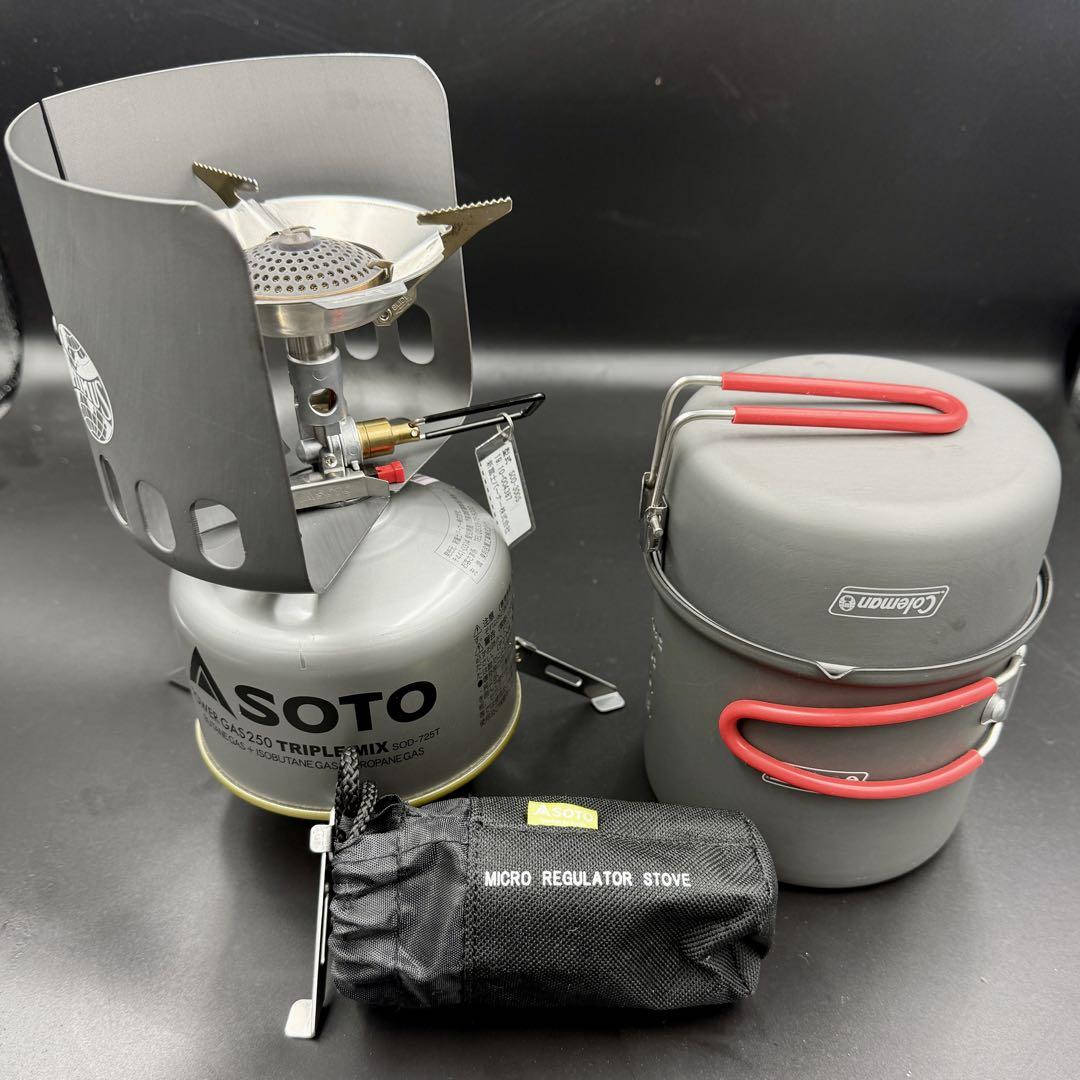 【5点セット】SOTOマイクロレギュレーターストーブ コールマン クッカー等 数量限定】マイクロレギュレーターストーブ FUSION Trek セット
