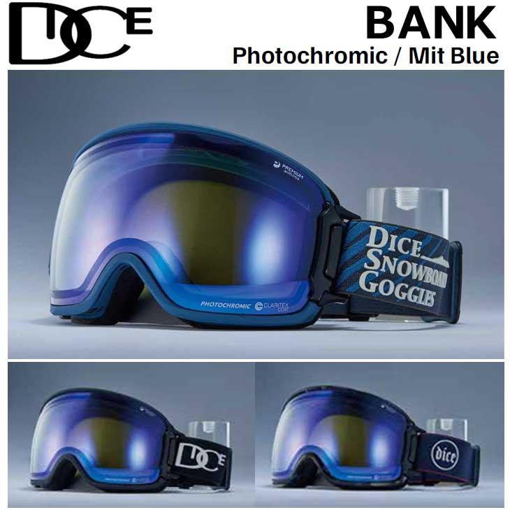 23-24 DICE ダイス スノー ゴーグル 【BANK バンク】BK35191 調