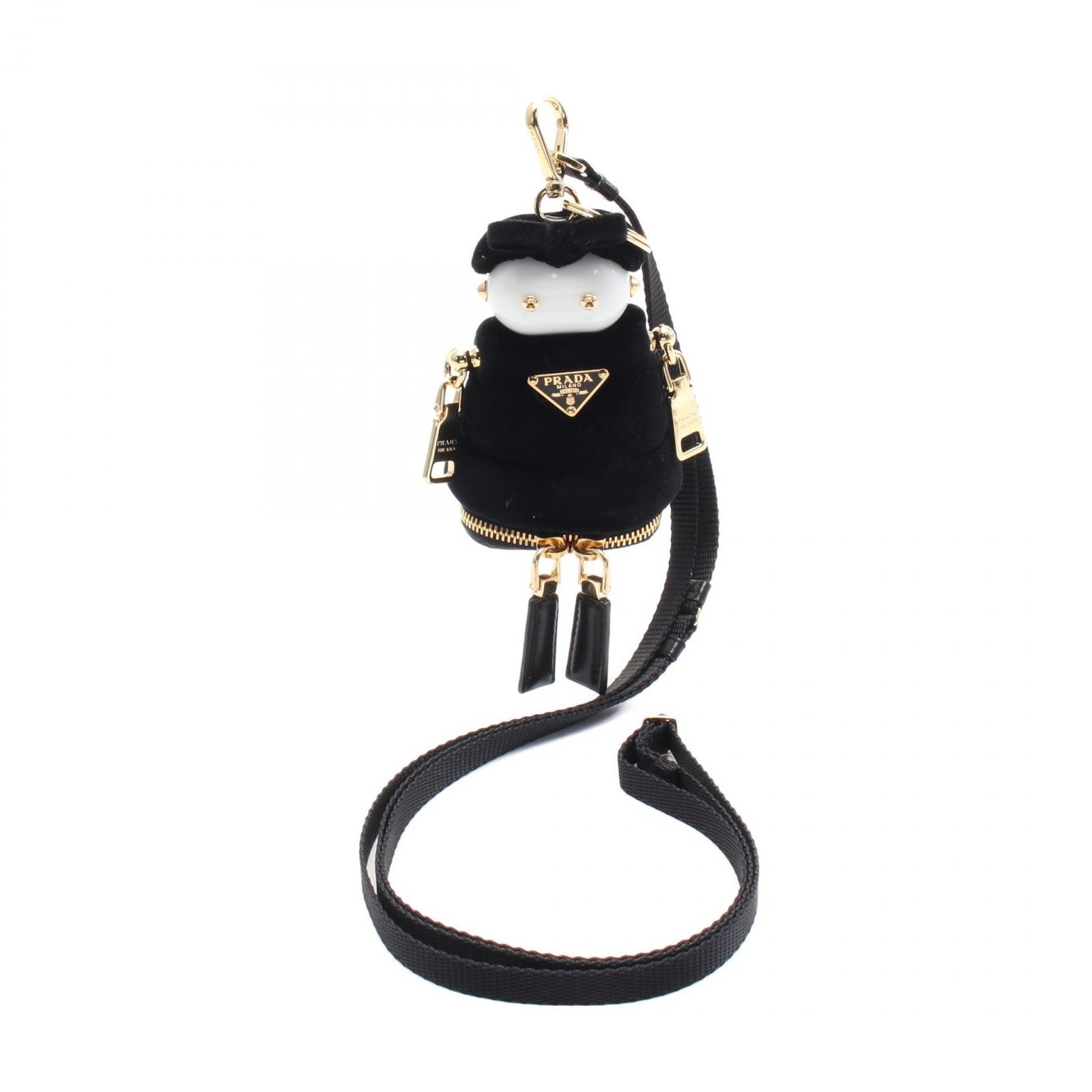 ☆プラダ☆チャーム PRADA プラダ ロボットチャーム マルチカラー レザー ステンレス