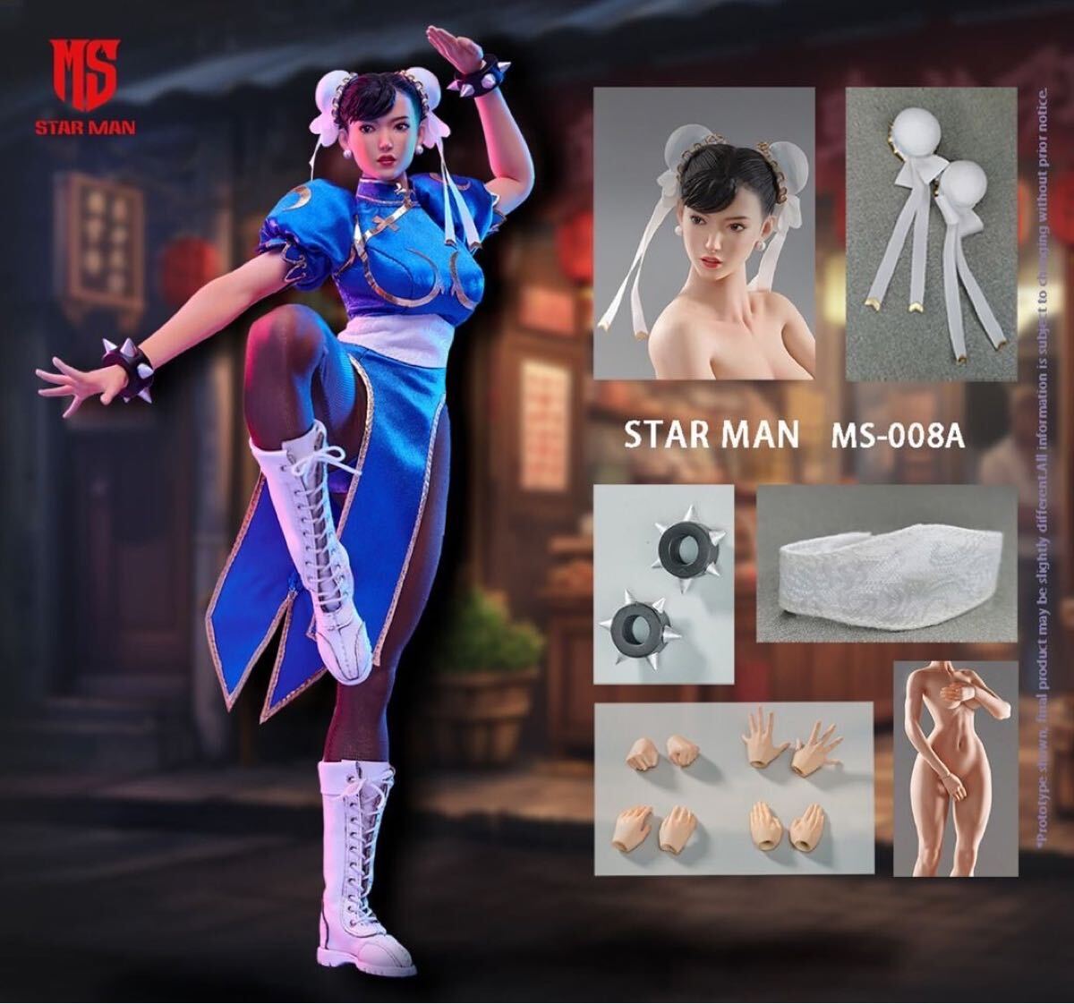 新品未開封 STAR MAN MS-008A 1/6 Chun li (検 Street Fighter春