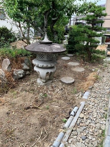 庵治石 石燈籠 ガーデニング【取りに来ていただける方限定