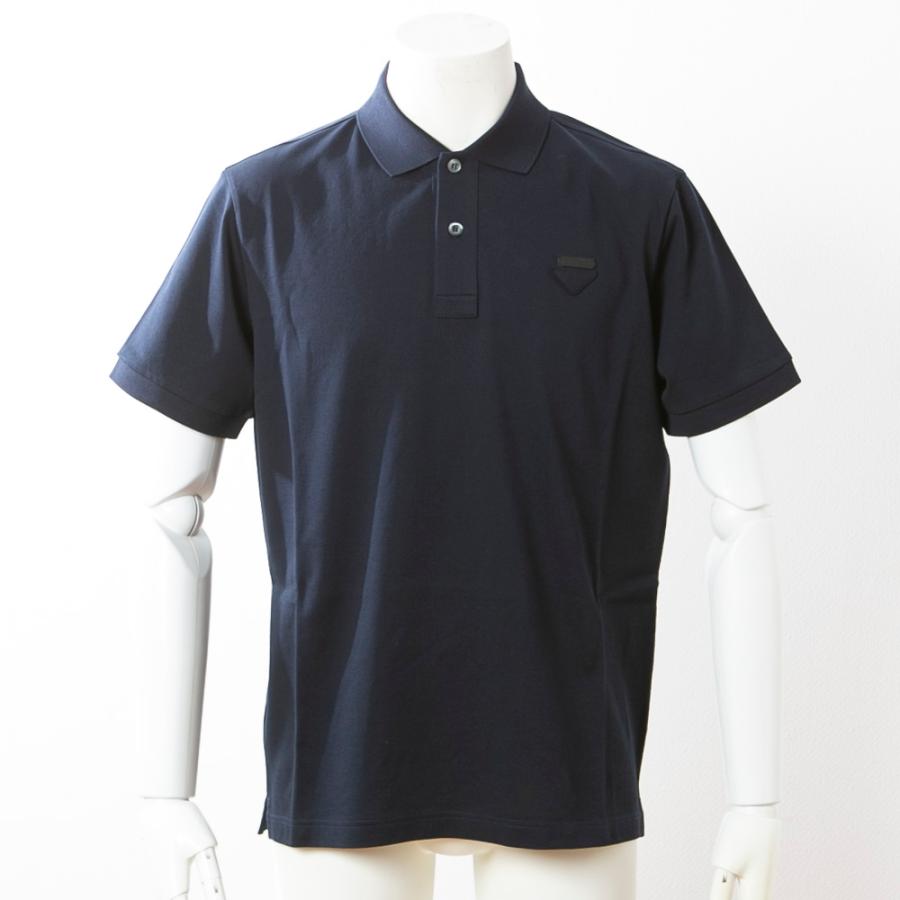PRADA プラダ 総柄 ポロシャツ XL 国内正規品 PRADA(プラダ) / ポロシャツ/--/コットン/NVY/SJJ887 R122 322