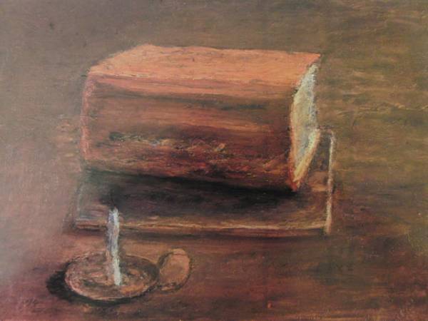 坂本 繁二郎、八女の月、希少画集画、新品額装付