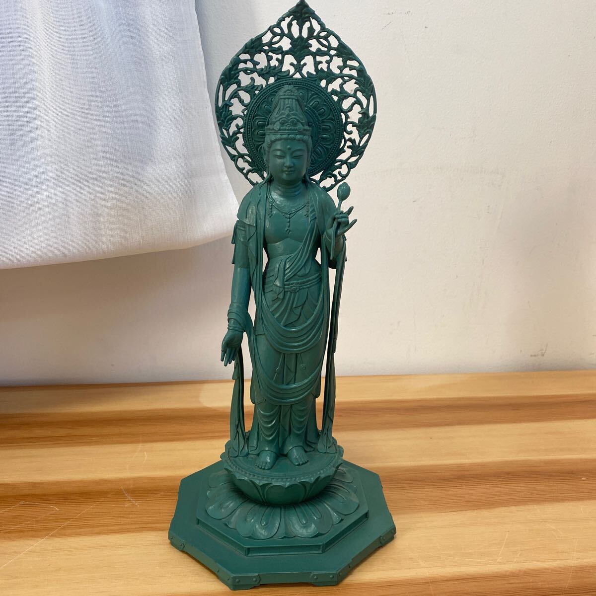 宗琳 観音像 仏像 瑠璃観音 青銅色 松久宗琳 神仏具 仏教美術