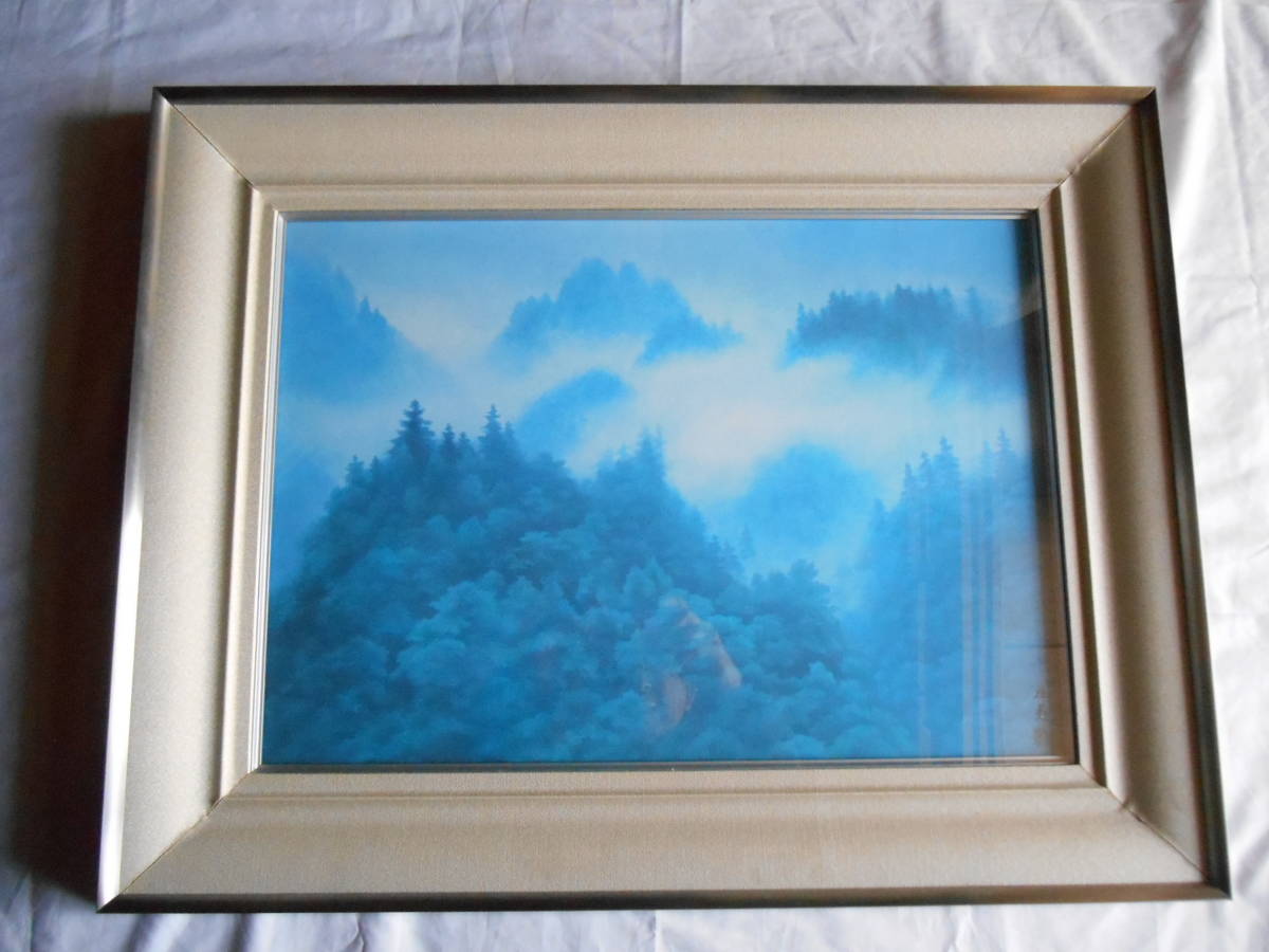 老蘇 絵画＜14＞ 東山魁夷 「 朝雲 」： 岩絵具方式・複製画