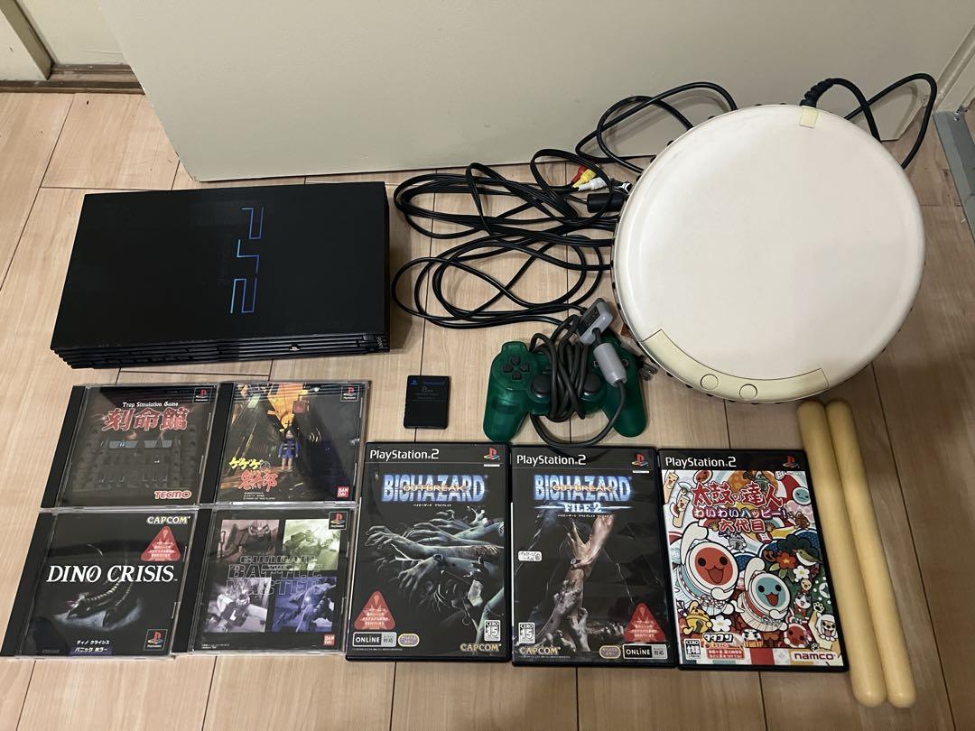 PlayStation 2 本体 +ソフトセット（SONY PS2 本体 中古 純正