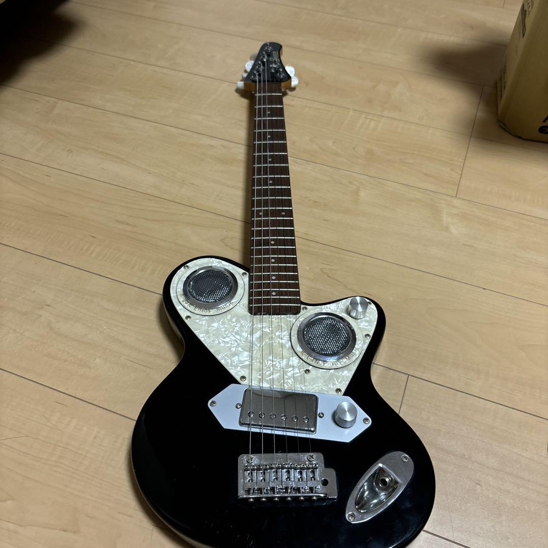 Stetch K-64N アンプ内蔵ギター ケロヨンギター 黒 ブラック