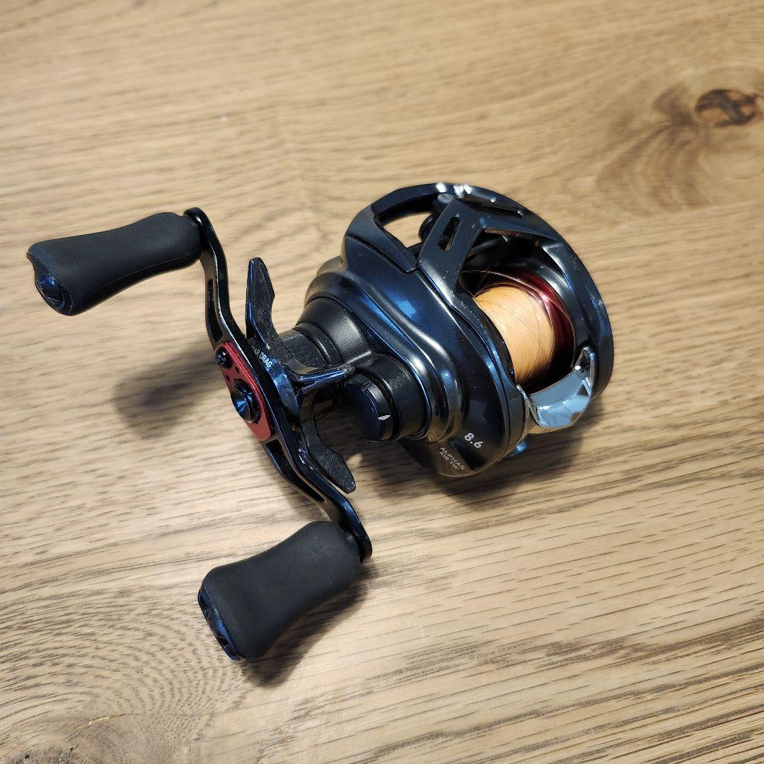 【日本製】 ダイワ 20アルファスAIR TW8.6L ドラグクリッカー追加済み リール