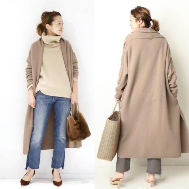 Deuxieme Classe スムースニットガウンコート（DEUXIEME CLASSE