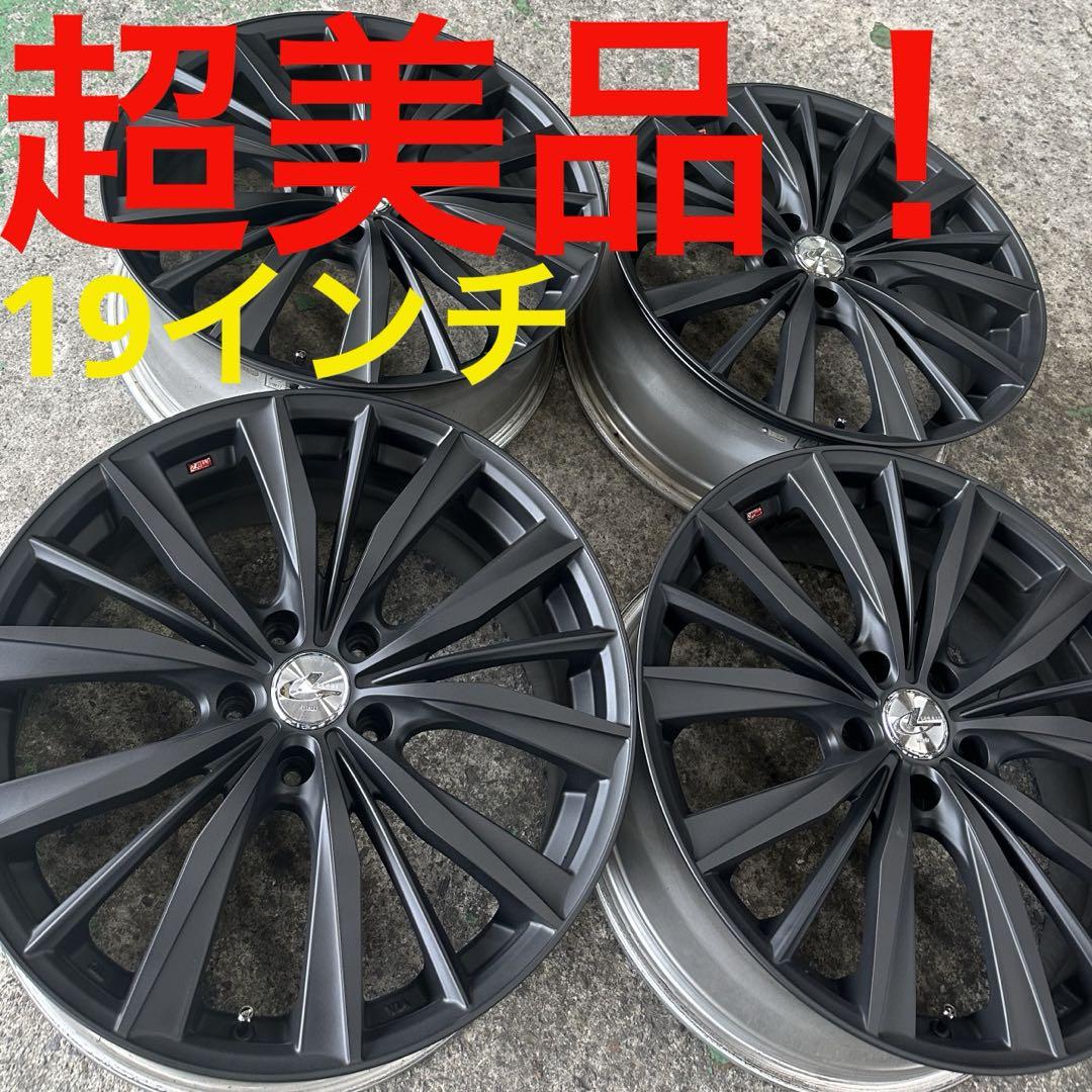超美品！】weds LEONIS 19インチホイール マットブラック（新型