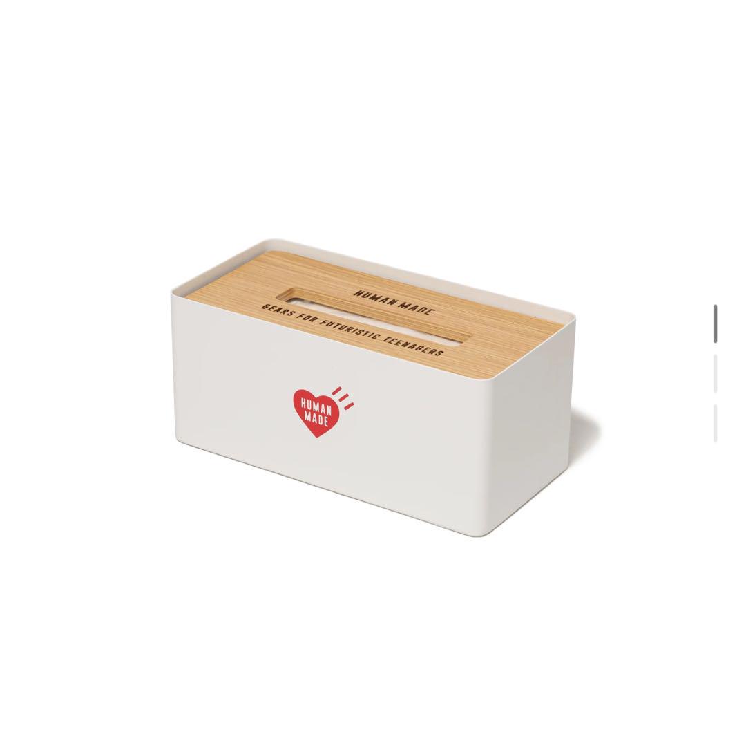 HUMAN MADE TISSUE BOX ティッシュ ボックス HUMAN MADE Tissue Box White ティッシュボックス（Pin page）