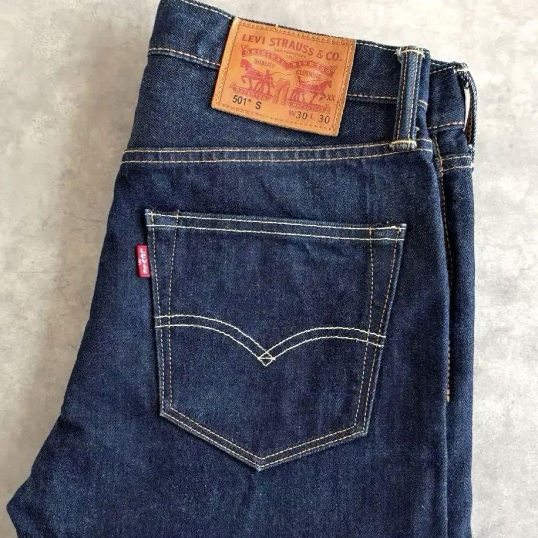 【極美品】Levi's 501S スキニー 濃紺 ボタンフライ W30 L30 極美品】Levi's 501S スキニー 濃紺 ボタンフライ W30 L30（楽天